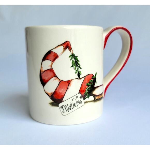 Magenta Exclusive Mistle Toe Holiday Coffee Mug Cup - Picture 8 of 8